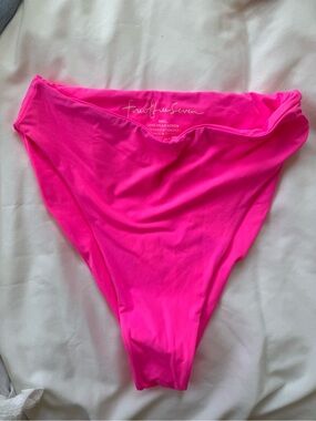 437 Swim High-Rise Bikini Bottom Hot Pink
